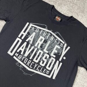Harley Davidson T Shirt Mens Medium Cancun Mexico Motorcycle Bikers Eagle Black